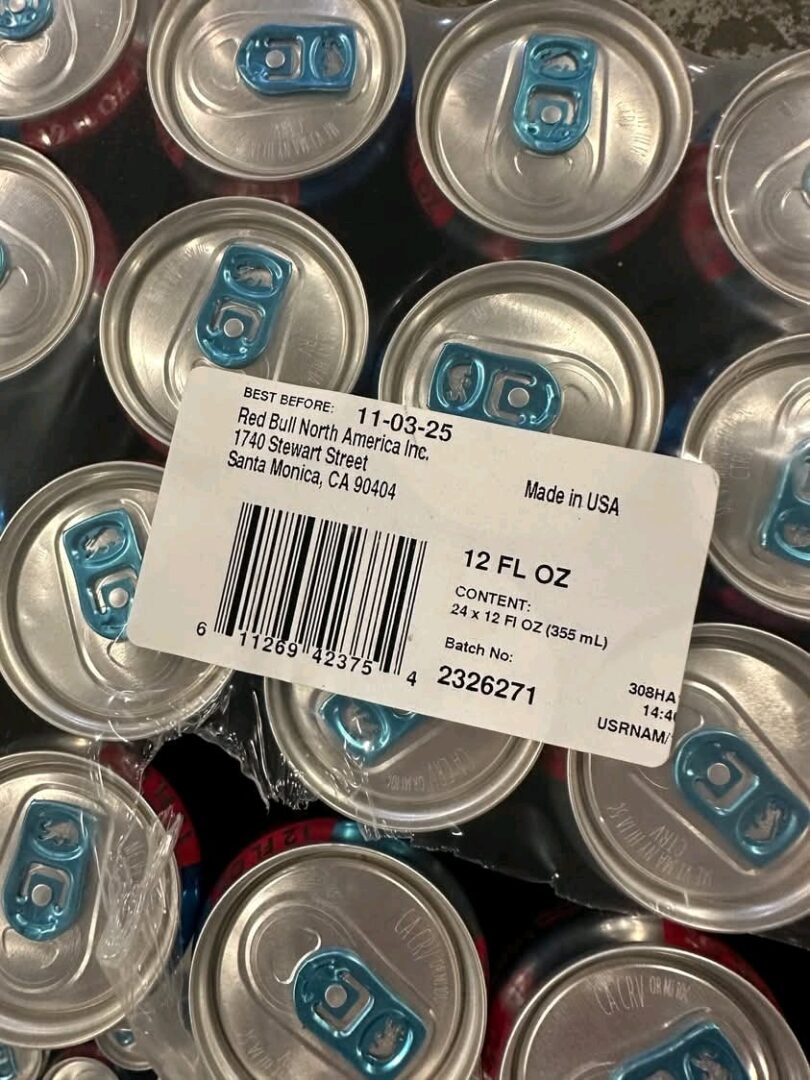 Sugar-Free Red Bull Pallets