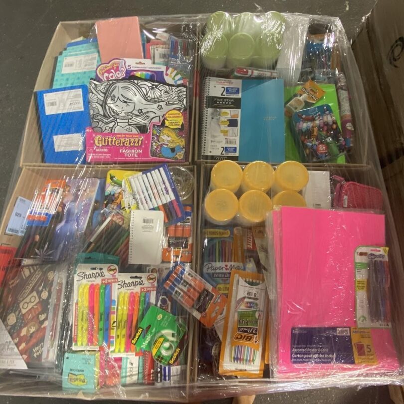 BULK SCHOOL SUPPLY PALLET